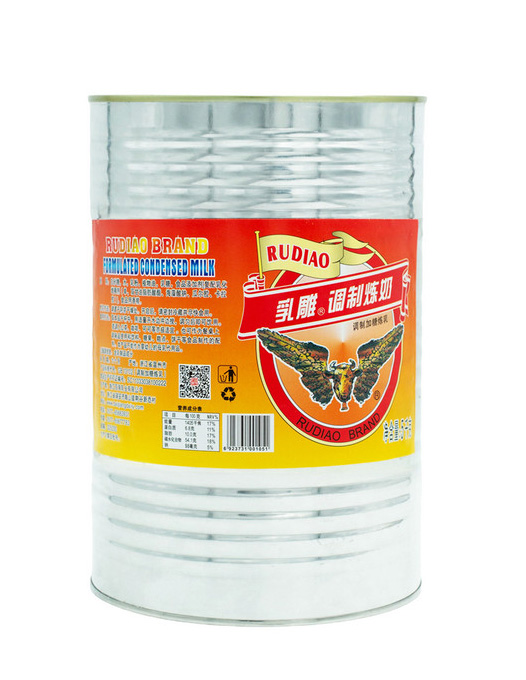 乳雕调制加糖炼奶