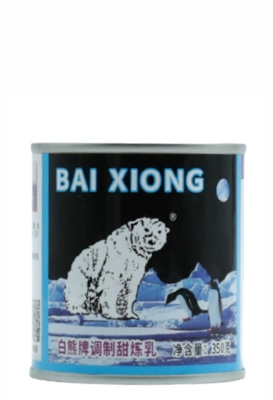 白熊牌调制加糖炼乳