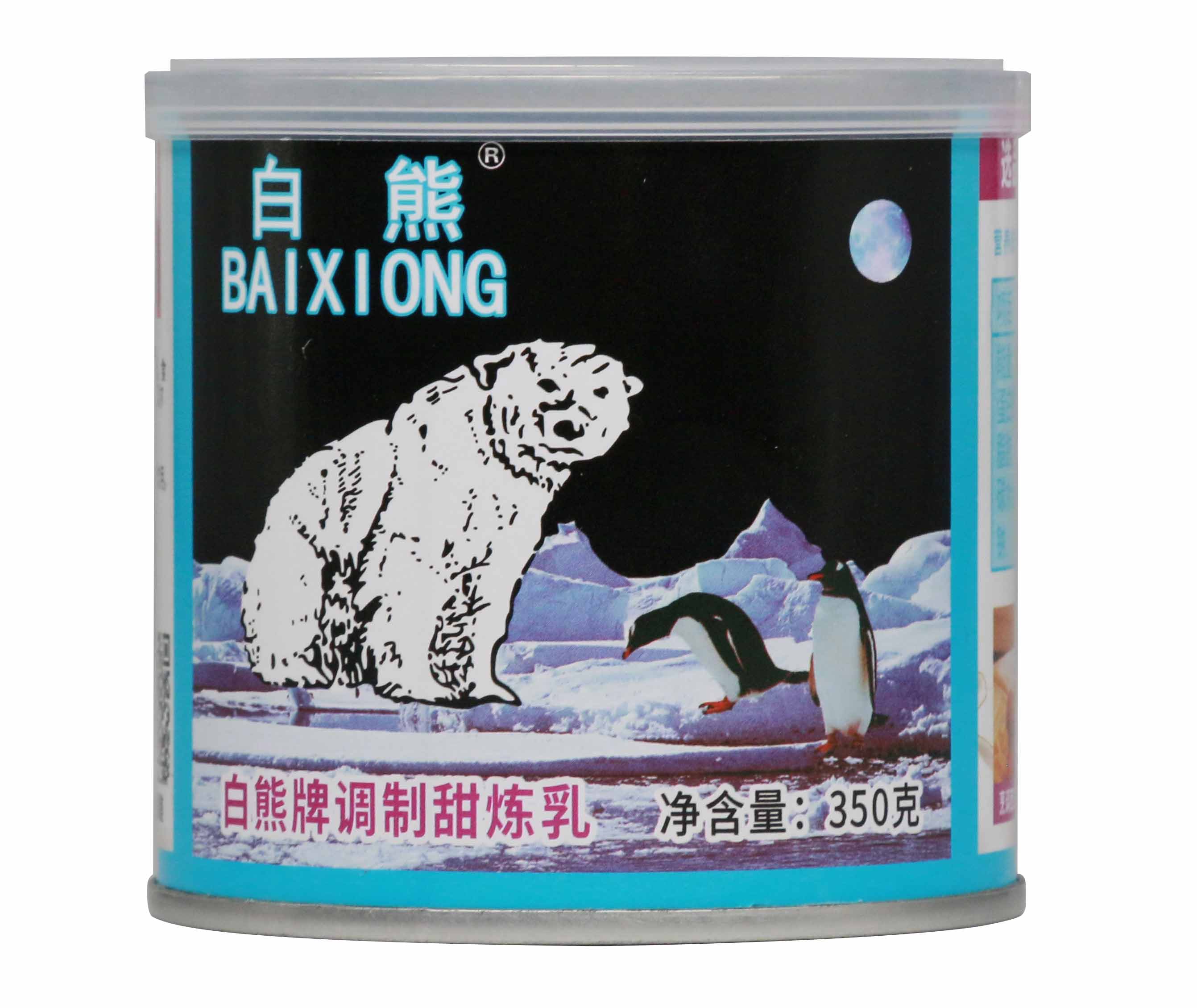 白熊牌调制加糖炼乳
