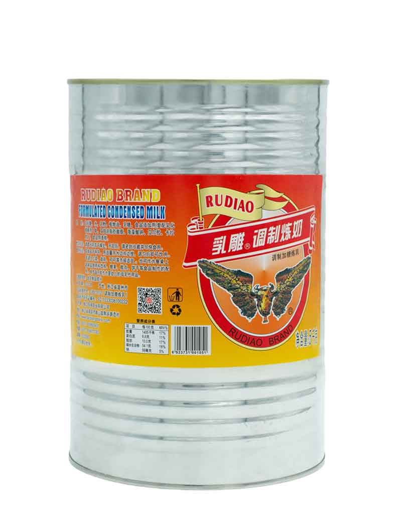 乳雕调制加糖炼奶