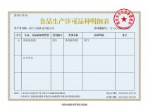 食品生产许可证